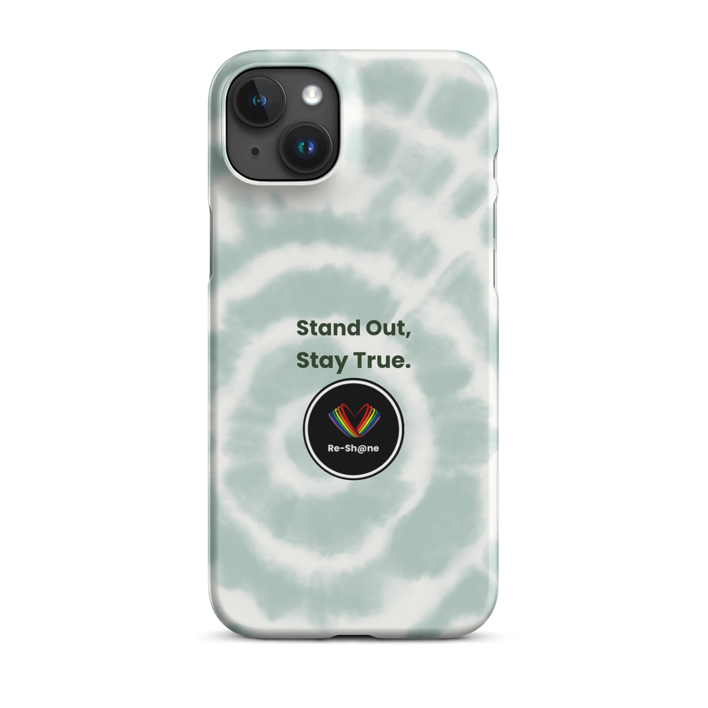 Velvet green Stand Out, Stay True - Premium Snap Case (iPhone)