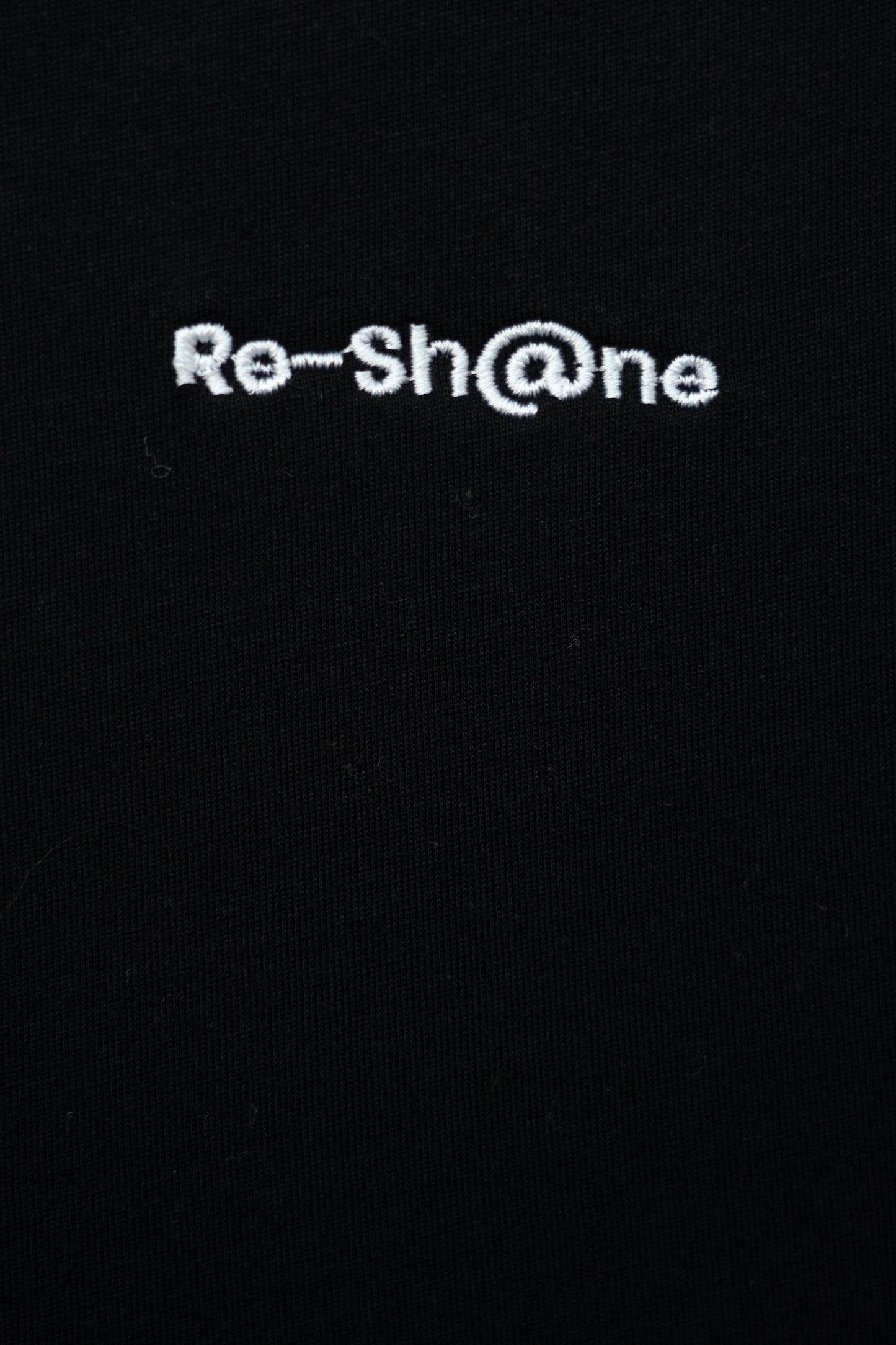 Re-Sh@ne embroidered T-Shirt - Slim Fit Black