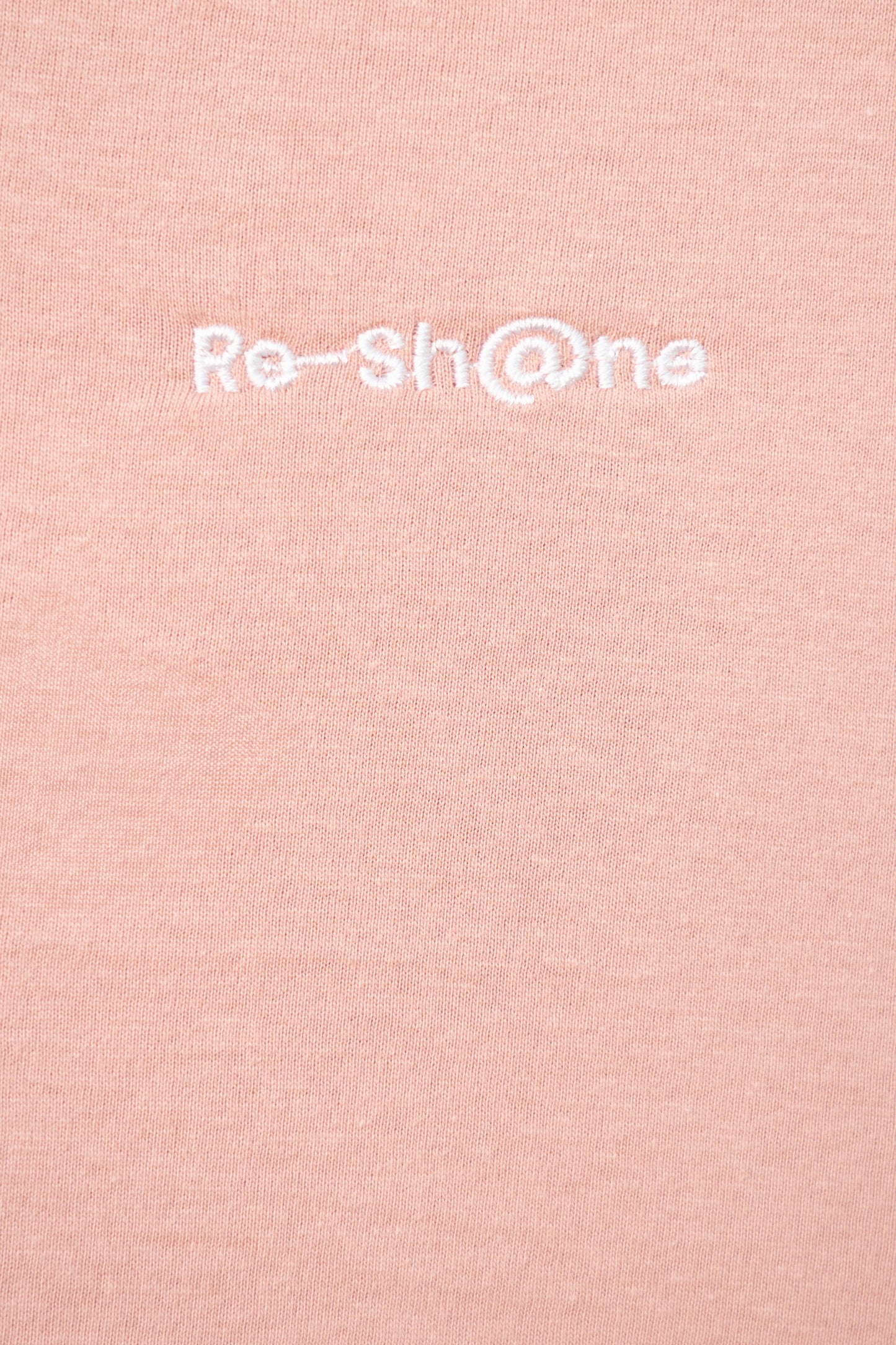 Re-Sh@ne embroidered T-Shirt - Slim Fit Pale Rose