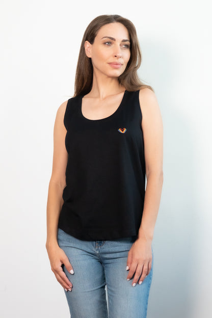 Re-Sh@ne Tank Top - Slim Fit Black