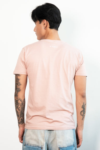 Re-Sh@ne embroidered T-Shirt - Regular Fit Pale Rose