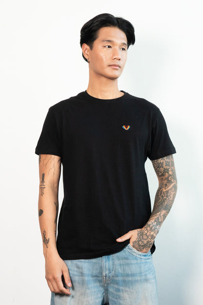 Re-Sh@ne embroidered T-Shirt - Regular Fit Black