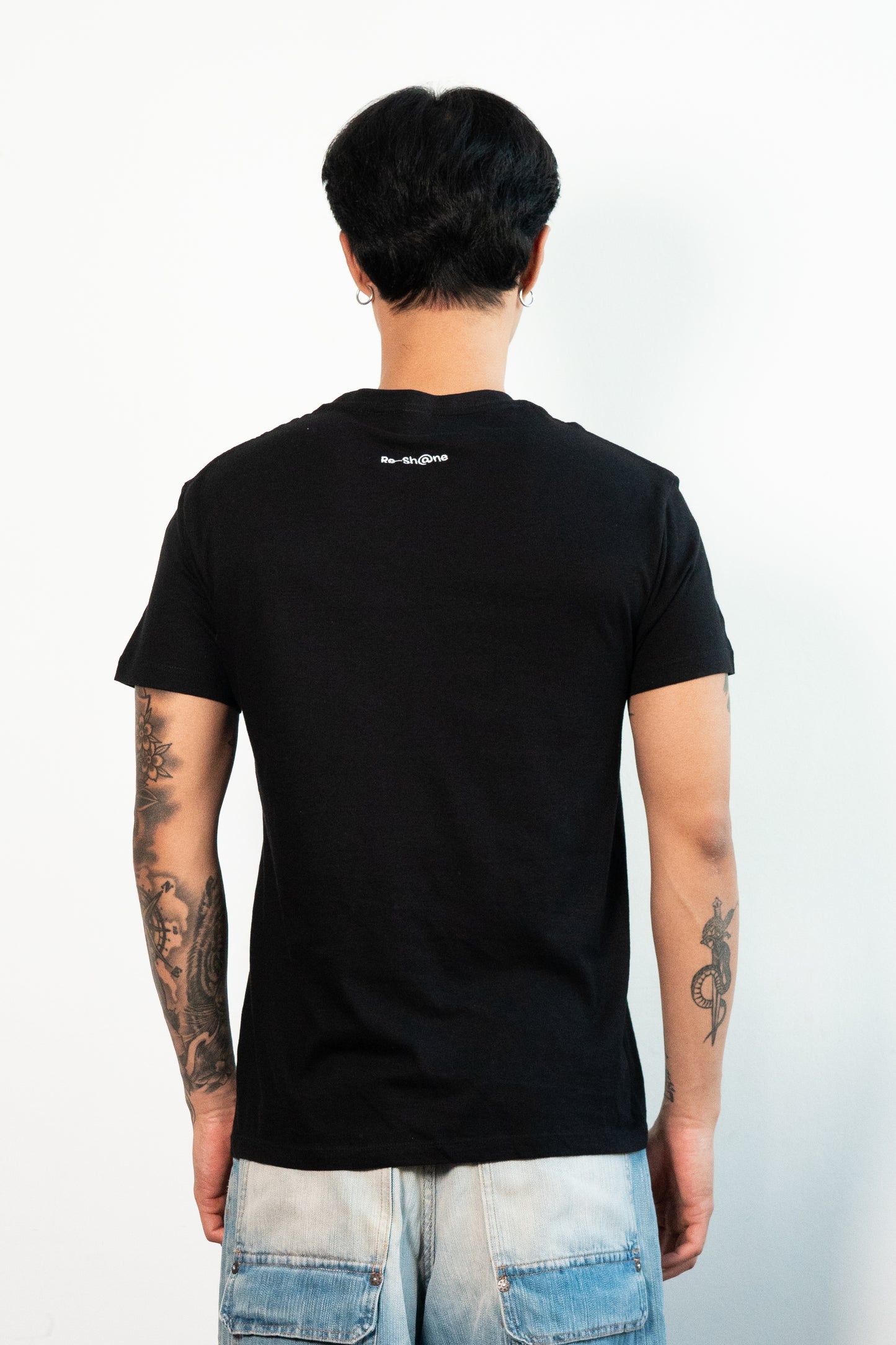 Re-Sh@ne embroidered T-Shirt - Regular Fit Black