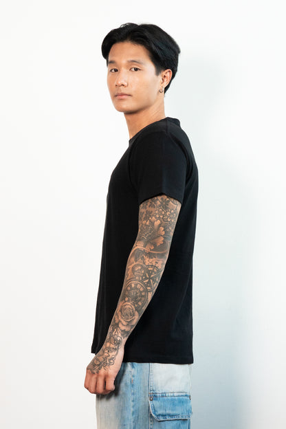 Re-Sh@ne embroidered T-Shirt - Regular Fit Black