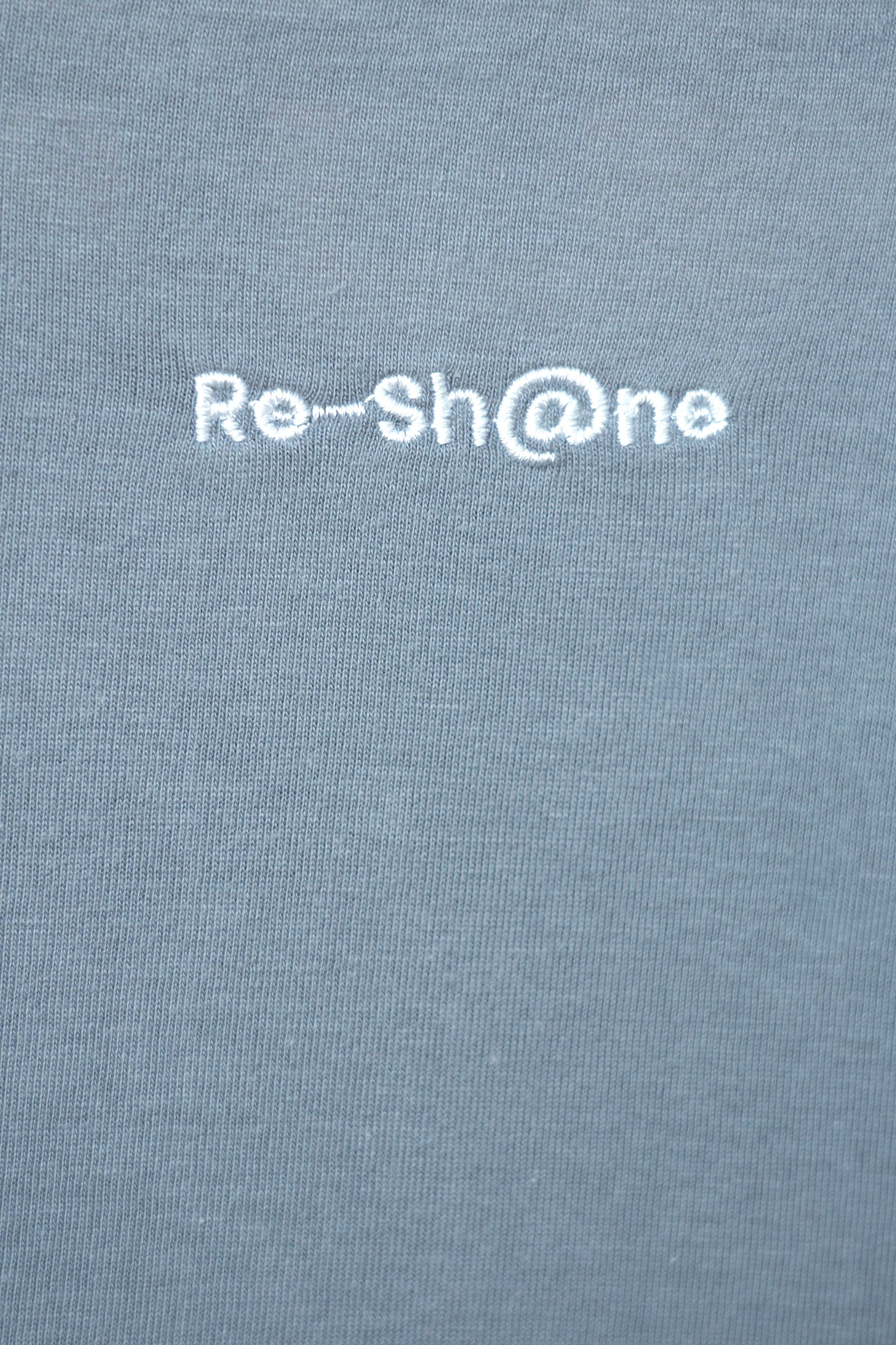 Re-Sh@ne embroidered T-Shirt - Regular Fit Blue Fog