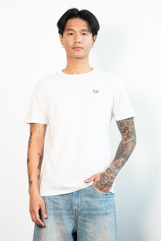 Re-Sh@ne embroidered T-Shirt - Regular Fit White