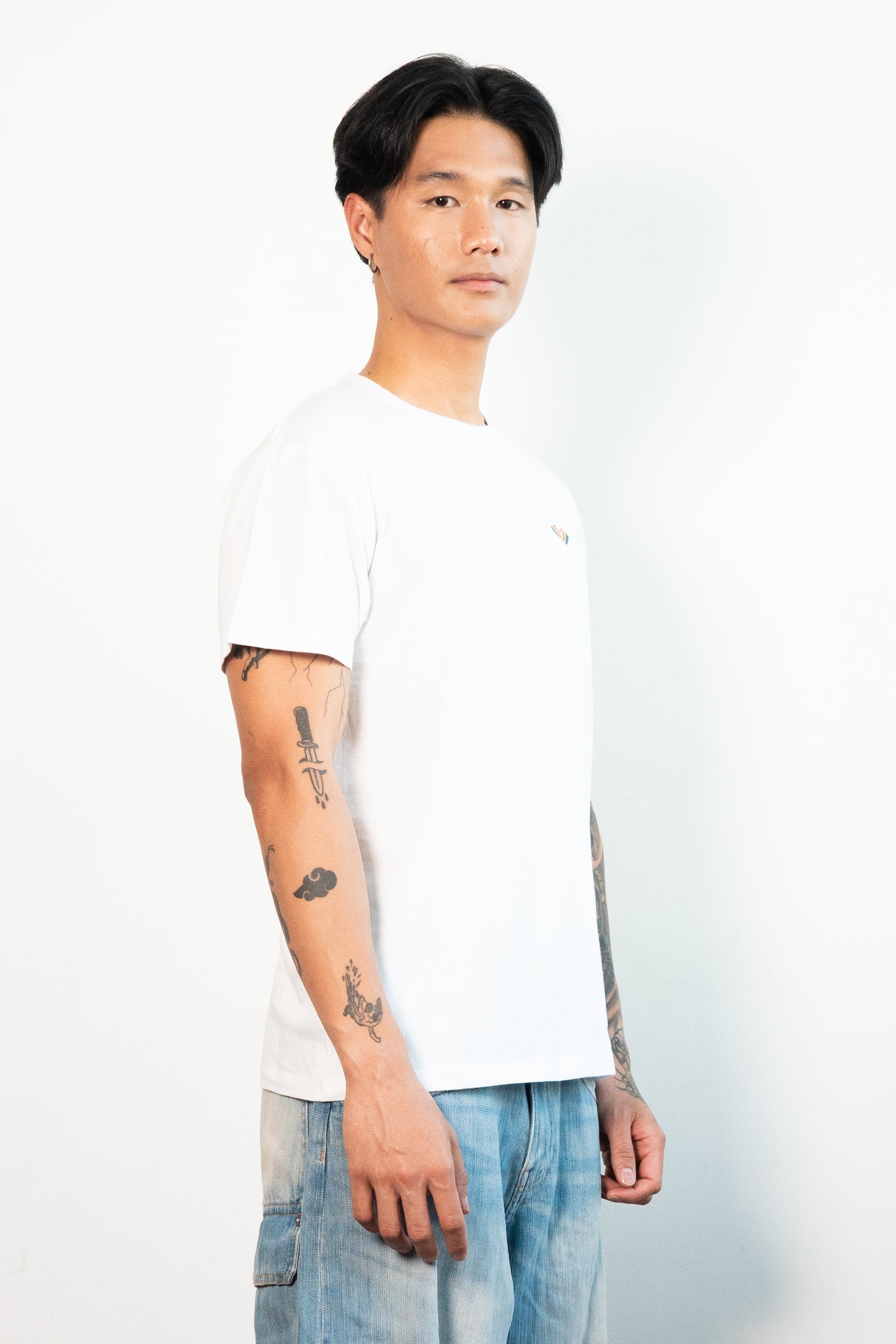 Re-Sh@ne embroidered T-Shirt - Regular Fit White