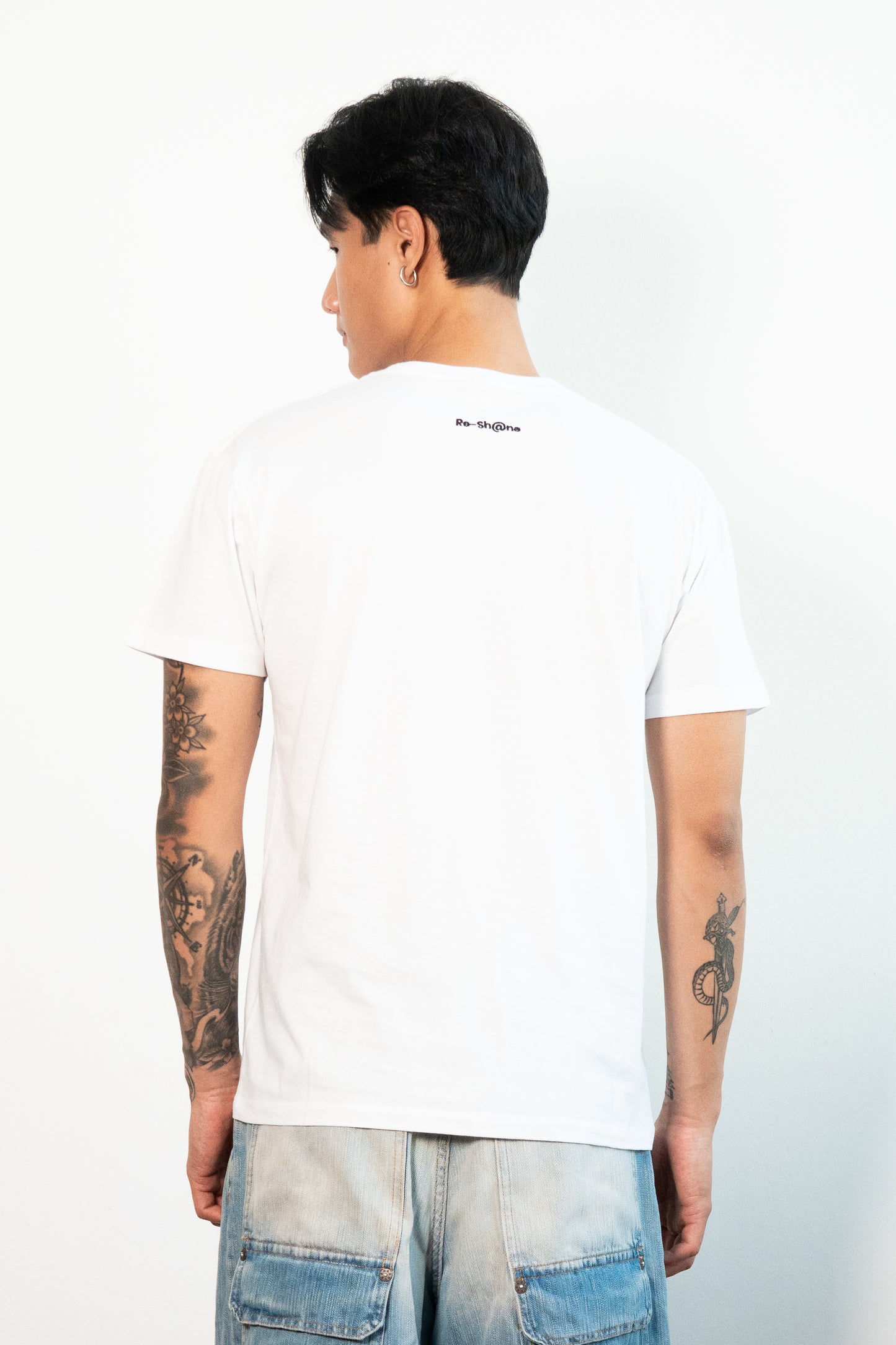 Re-Sh@ne embroidered T-Shirt - Regular Fit White