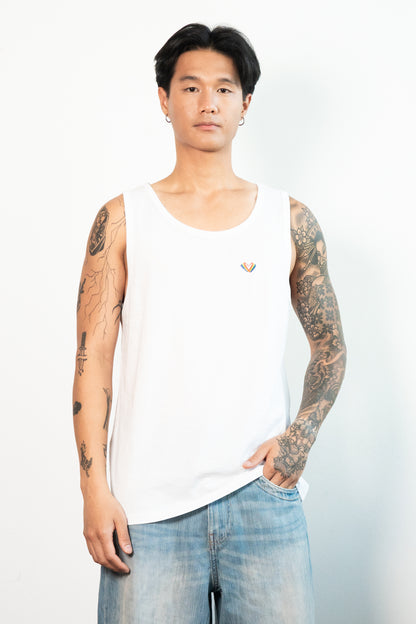 Re-Sh@ne Tank Top - Regular Fit White