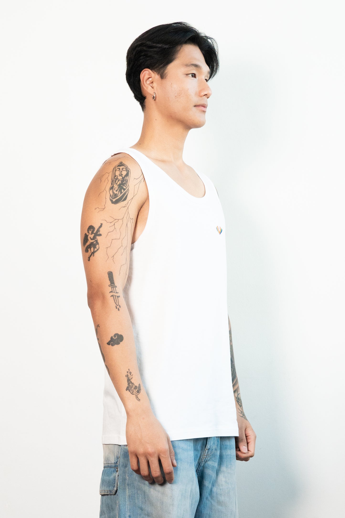 Re-Sh@ne Tank Top - Regular Fit White