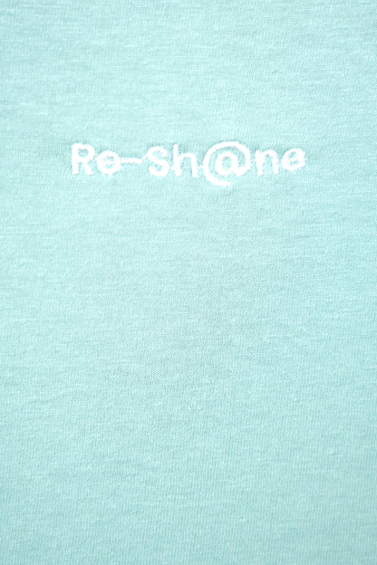 Re-Sh@ne embroidered T-Shirt - Regular Fit Green Sage